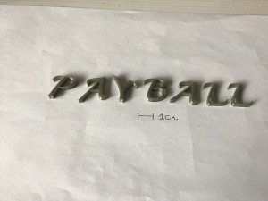 playball uppercase and lowercase 3d letters stl file 3D 打印模型