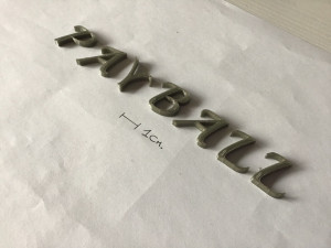 playball uppercase and lowercase 3d letters stl file 3D 打印模型