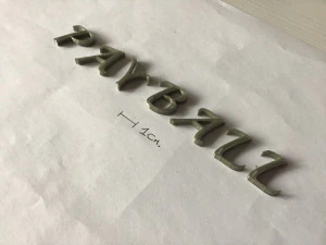 playball uppercase and lowercase 3d letters stl file 3D Print Model