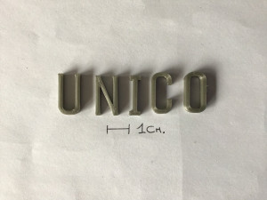 unico uppercase and lowercase 3d letters stl file Modèles 3D en vedette