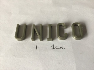 unico uppercase and lowercase 3d letters stl file Modèles 3D en vedette