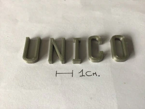 unico uppercase and lowercase 3d letters stl file 3D Print Model