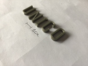 unico uppercase and lowercase 3d letters stl file Modèles 3D en vedette