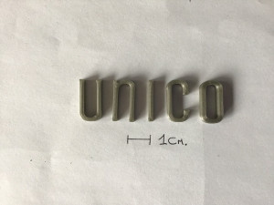 unico uppercase and lowercase 3d letters stl file Modèles 3D en vedette