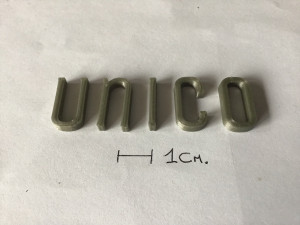 unico uppercase and lowercase 3d letters stl file Modèles 3D en vedette