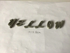 yellow uppercase and lowercase 3d letters stl file 3D Print Model