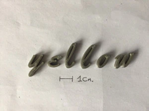 yellow uppercase and lowercase 3d letters stl file 3D Print Model