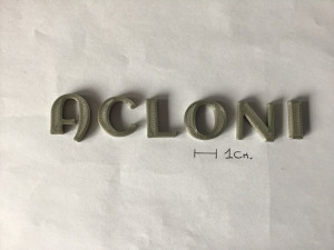 aclonica uppercase and lowercase 3d letters stl file Modello di stampa 3D
