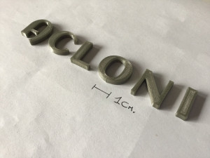 aclonica uppercase and lowercase 3d letters stl file Modello di stampa 3D