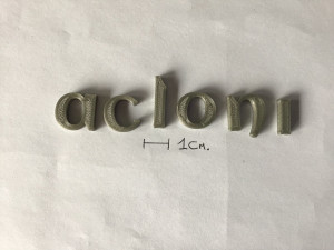 aclonica uppercase and lowercase 3d letters stl file Modello di stampa 3D