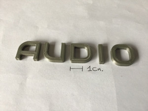 audio uppercase and lowercase 3d letters stl file 3D Druckmodell