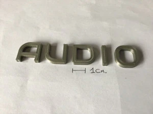 audio uppercase and lowercase 3d letters stl file 3D Print Model