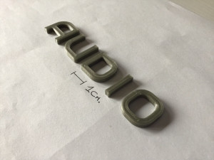 audio uppercase and lowercase 3d letters stl file 3D Druckmodell