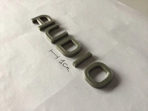 audio uppercase and lowercase 3d letters stl file 3D Print Model
