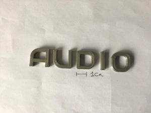 audio uppercase and lowercase 3d letters stl file 3D Print Model