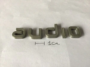 audio uppercase and lowercase 3d letters stl file 3D Print Model