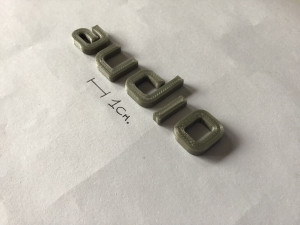 audio uppercase and lowercase 3d letters stl file 3D Druckmodell