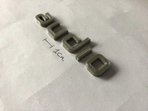 audio uppercase and lowercase 3d letters stl file 3D Print Model