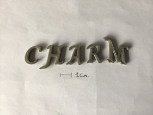 charm uppercase and lowercase 3d letters stl file Modèles 3D en vedette