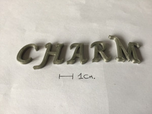 charm uppercase and lowercase 3d letters stl file Modèles 3D en vedette