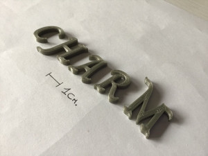 charm uppercase and lowercase 3d letters stl file Modèles 3D en vedette