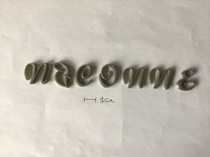 niconne uppercase and lowercase 3d letters stl file Modelo de Impressão 3D