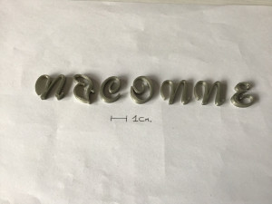 niconne uppercase and lowercase 3d letters stl file Modelo de Impressão 3D