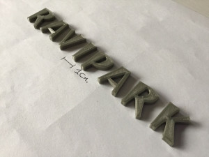ravipark uppercase and lowercase 3d letters stl file 3D Print Model