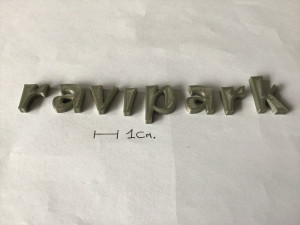 ravipark uppercase and lowercase 3d letters stl file 3D Print Model