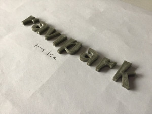 ravipark uppercase and lowercase 3d letters stl file 3D Print Model