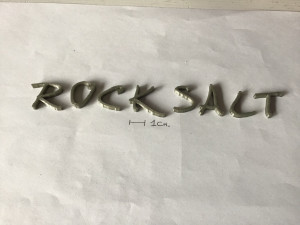 rocksalt uppercase and lowercase 3d letters stl file 3D Print Model