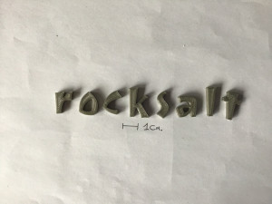 rocksalt uppercase and lowercase 3d letters stl file 3D Print Model