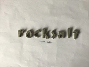 rocksalt uppercase and lowercase 3d letters stl file 3D Print Model