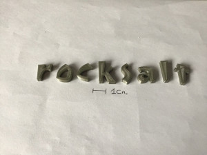 rocksalt uppercase and lowercase 3d letters stl file 3D Print Model