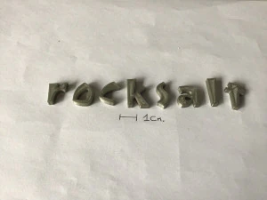 rocksalt uppercase and lowercase 3d letters stl file 3D Print Model