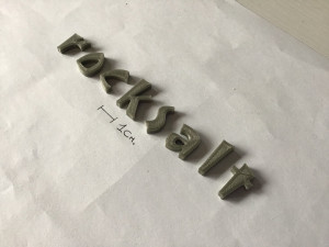 rocksalt uppercase and lowercase 3d letters stl file 3D Print Model