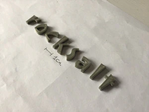 rocksalt uppercase and lowercase 3d letters stl file 3D Print Model