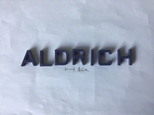 aldrich uppercase and lowercase 3d letters stl file 3D Print Model
