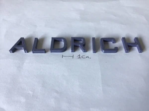 aldrich uppercase and lowercase 3d letters stl file 3D Print Model