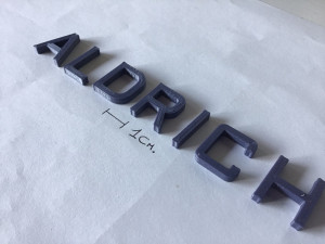 aldrich uppercase and lowercase 3d letters stl file 3D-Druckmodell