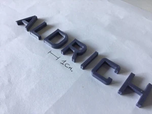 aldrich uppercase and lowercase 3d letters stl file 3D Print Model