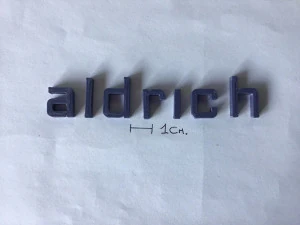 aldrich uppercase and lowercase 3d letters stl file 3D Print Model