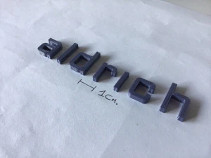 aldrich uppercase and lowercase 3d letters stl file 3D Print Model