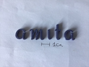 amita uppercase and lowercase 3d letters stl file 3D प्रिंट मॉडल
