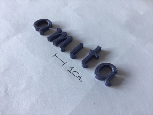 amita uppercase and lowercase 3d letters stl file 3D प्रिंट मॉडल