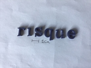 risque uppercase and lowercase 3d letters stl file 3Dプリントモデル