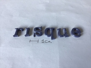 risque uppercase and lowercase 3d letters stl file 3Dプリントモデル
