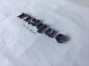 risque uppercase and lowercase 3d letters stl file 3Dプリントモデル