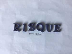 risque uppercase and lowercase 3d letters stl file 3Dプリントモデル