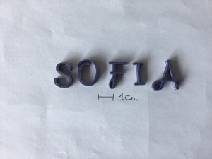 sofia uppercase and lowercase 3d letters stl file 3D Print Model